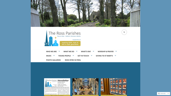 Screenshot of the The Parochial Church Council Of The Ecclesiastical Parish Of St Mary The Virgin Ross-On-Wye website