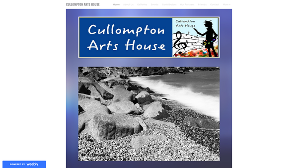 Screenshot of the Cullompton Arts House website