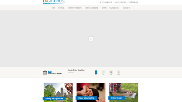 Screenshot of the Lighthouse Global Network website