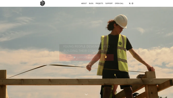 Screenshot of the Build Up Foundation website