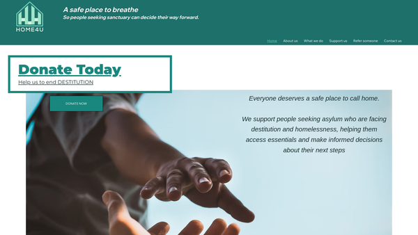 Screenshot of the Home4u Cardiff website