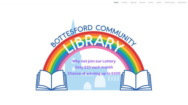 Screenshot of the Bottesford Community Library Association website