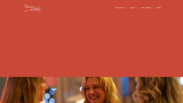 Screenshot of the Women In Wales website