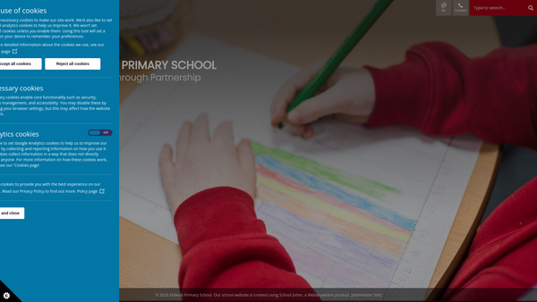 Screenshot of the Eldwick School Association website