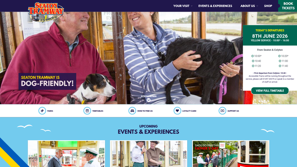 Screenshot of the Modern Electric Tramways Limited website
