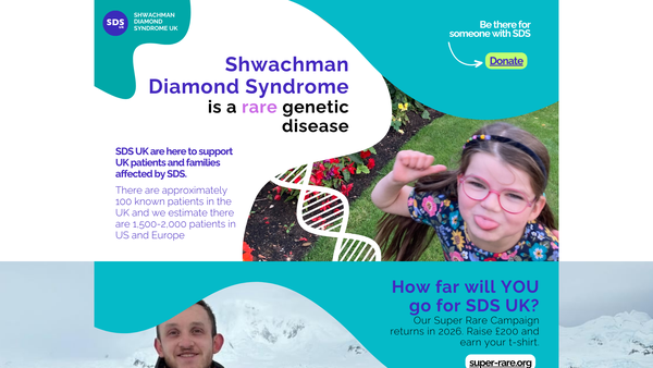 Screenshot of the Shwachman Diamond Syndrome UK website