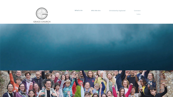 Screenshot of the Grace Church Beckenham website