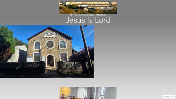 Screenshot of the Bethel Baptist Church website
