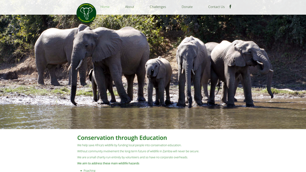 Screenshot of the Christopher Fenner Educational Fund website