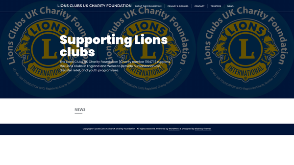Screenshot of the Lci Md 105 Foundation website