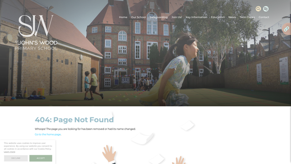 Screenshot of the Friends Of Barrow Hill Junior School website
