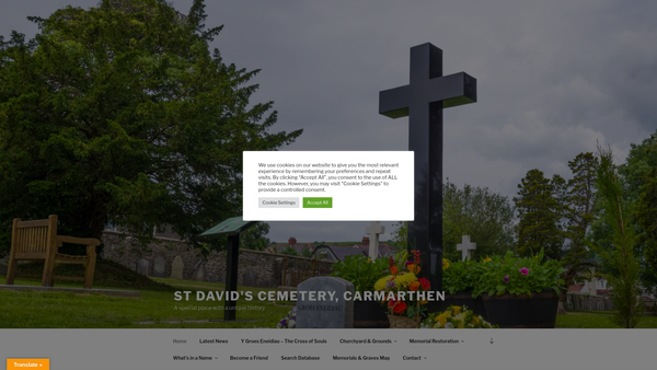 Screenshot of the The Thomas & Elizabeth Mayhook Charity website