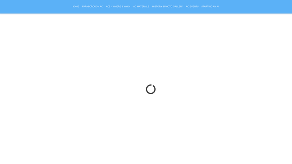 Screenshot of the Camberley Alzheimer Cafe CIO website