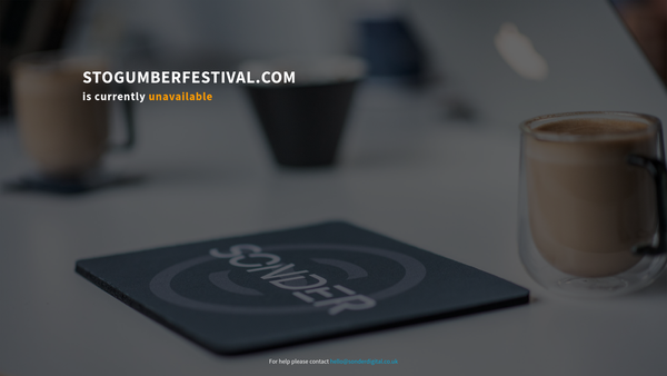 Screenshot of the Stogumber Festival website