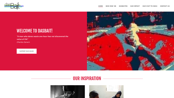 Screenshot of the Dasbait website