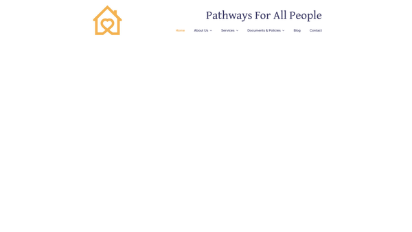 Screenshot of the Pathways For All People website