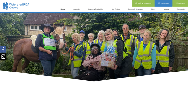 Screenshot of the Watershed Riding For The Disabled Association Incorporating Carriage Driving website