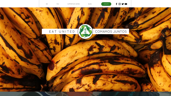 Screenshot of the Eat United website