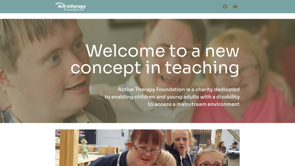 Screenshot of the Active Therapy Foundation website
