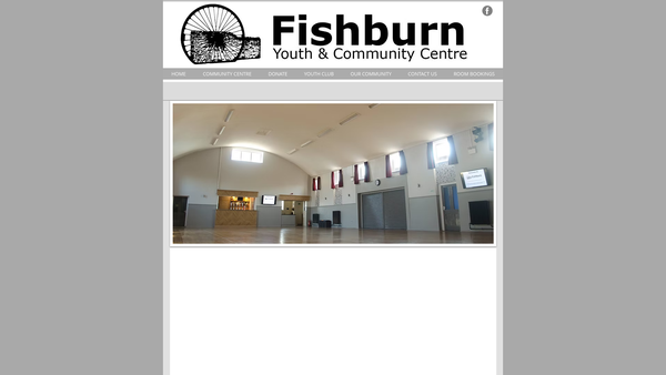 Screenshot of the Fishburn Youth & Community Centre website