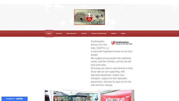 Screenshot of the Southampton Doing IT For The Kids website