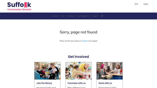 Screenshot of the Voices For Gainsborough Community Library website