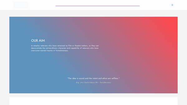 Screenshot of the Hats Off For Bootsie website