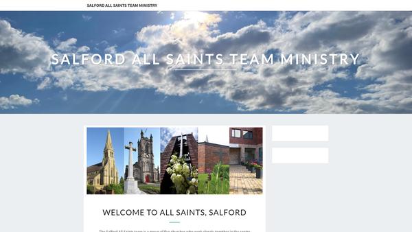 Screenshot of the Parochial Church Council For The Ecclesiastical Parish Of Pendleton & Claremont website