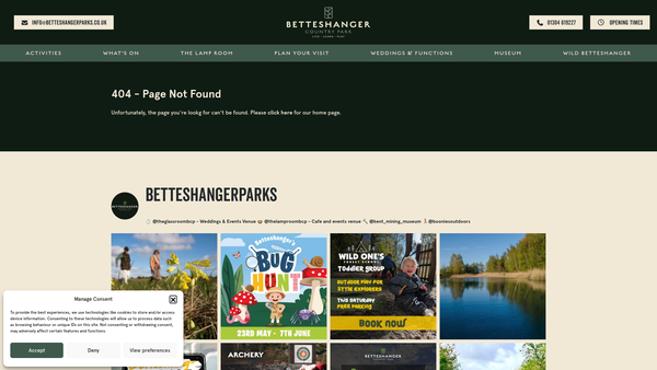 Screenshot of the The Kent Mining Heritage Foundation website