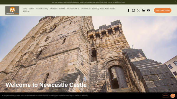 Screenshot of the Heart Of The City Partnership website