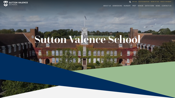 Screenshot of the The Sutton Valence School General Charitable Trust website