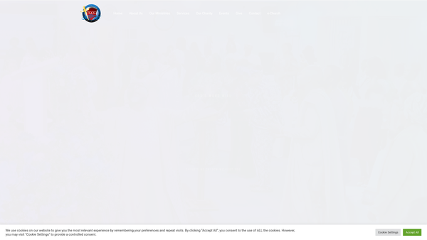 Screenshot of the Tender Grace Christian Centre website