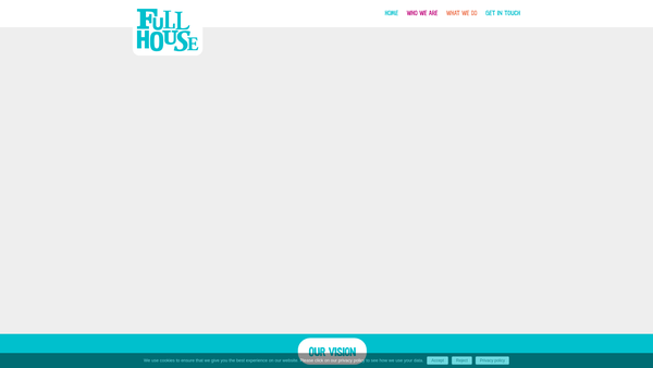 Screenshot of the Full House Theatre website