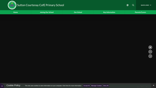 Screenshot of the Friends Of Sutton Courtenay Primary website