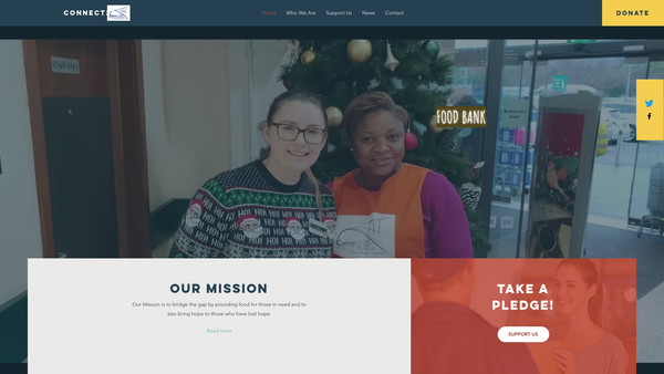 Screenshot of the The KC Foundation website