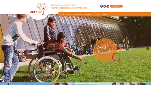 Screenshot of the Crps UK website