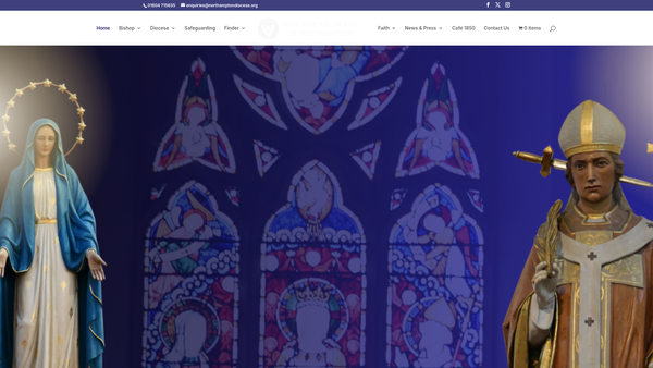 Screenshot of the Northampton Slough Diocese Educational Trust website