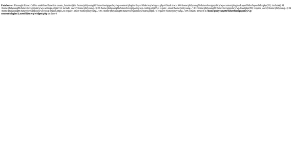 Screenshot of the Future Foreign Policy website