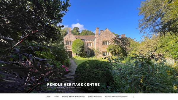 Screenshot of the Pendle Heritage Centre Trust Ltd website