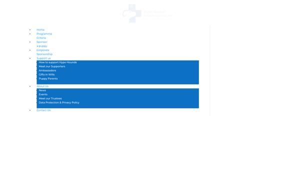 Screenshot of the Hypo Hounds website