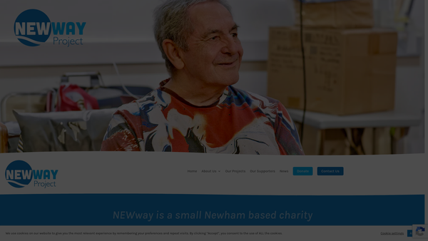 Screenshot of the Newway Project website