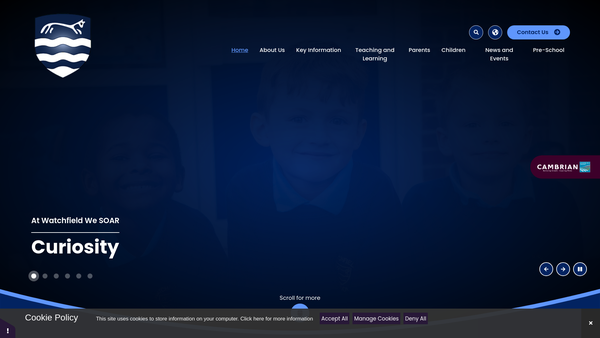 Screenshot of the Friends Of Watchfield Primary School website