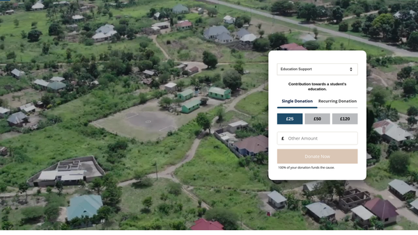 Screenshot of the The Mainstay Foundation website