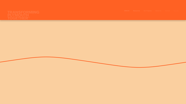 Screenshot of the Transforming Plymouth Together website