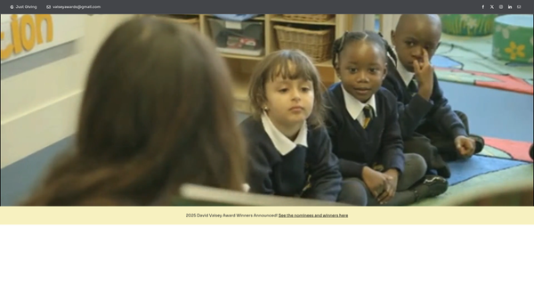 Screenshot of the The David Vaisey Trust website