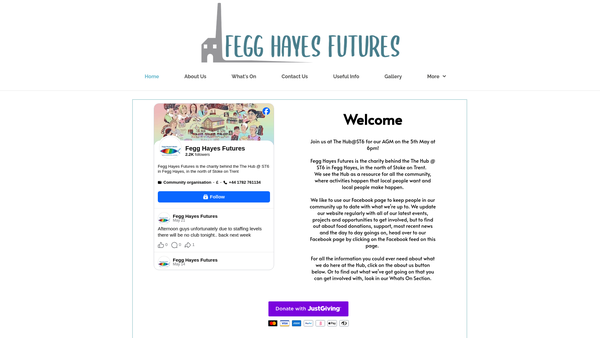 Screenshot of the Fegg Hayes Futures website