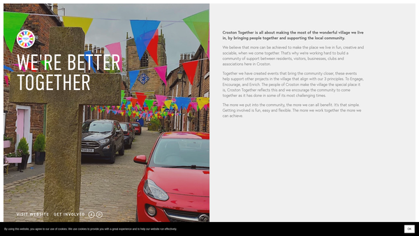 Screenshot of the Croston Together website