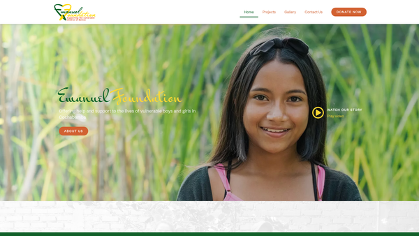 Screenshot of the Emanuel Foundation website