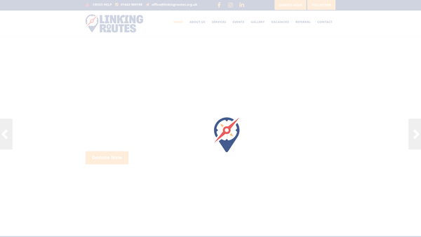 Screenshot of the The Link Tees Valley Ltd website