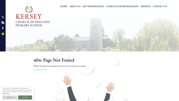Screenshot of the The Friends Of Kersey School website